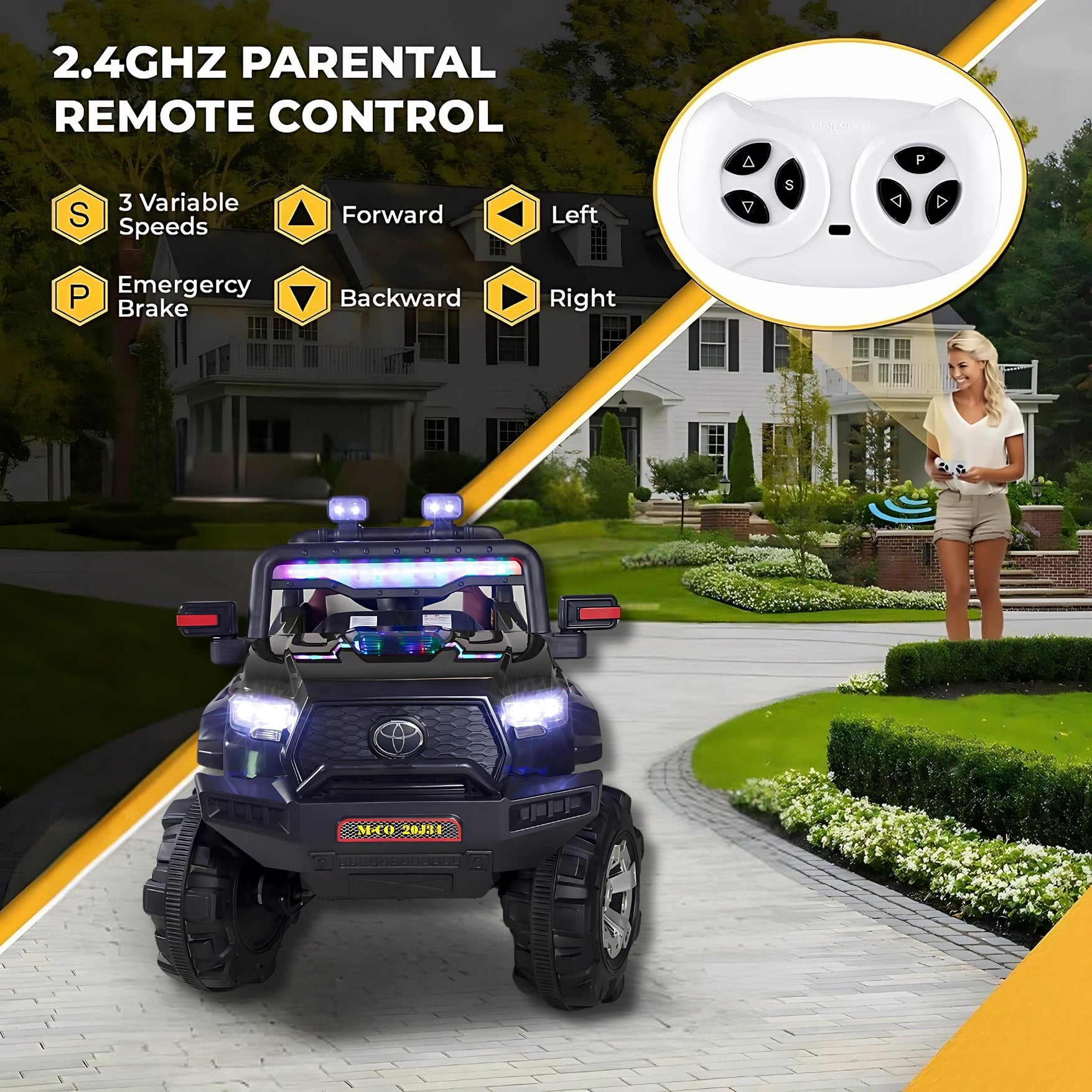 20J34 Premium Ride-On Jeep
