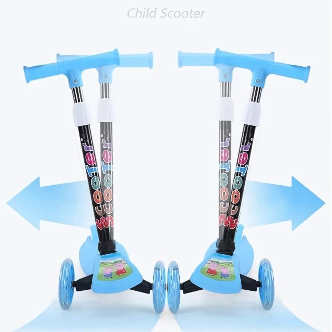 3-Wheel Foldable Kids Scooter – Adjustable & Portable Ride with Light-Up Wheels