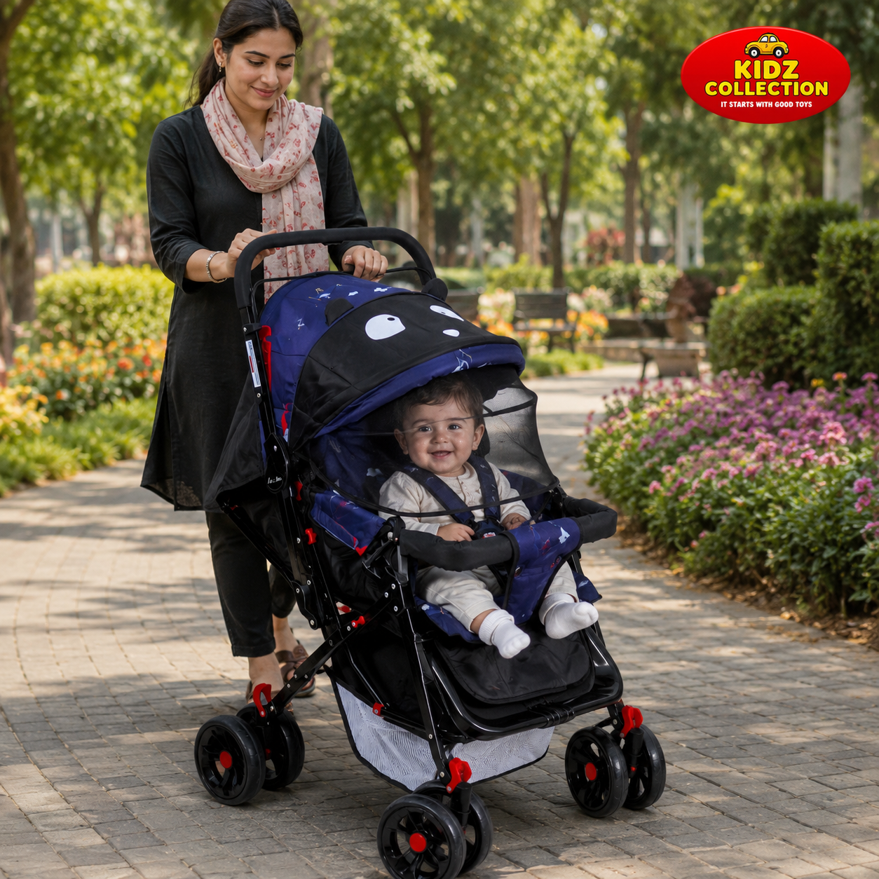 Baby Stroller for Babies | 8 Wheel Baby Pram
