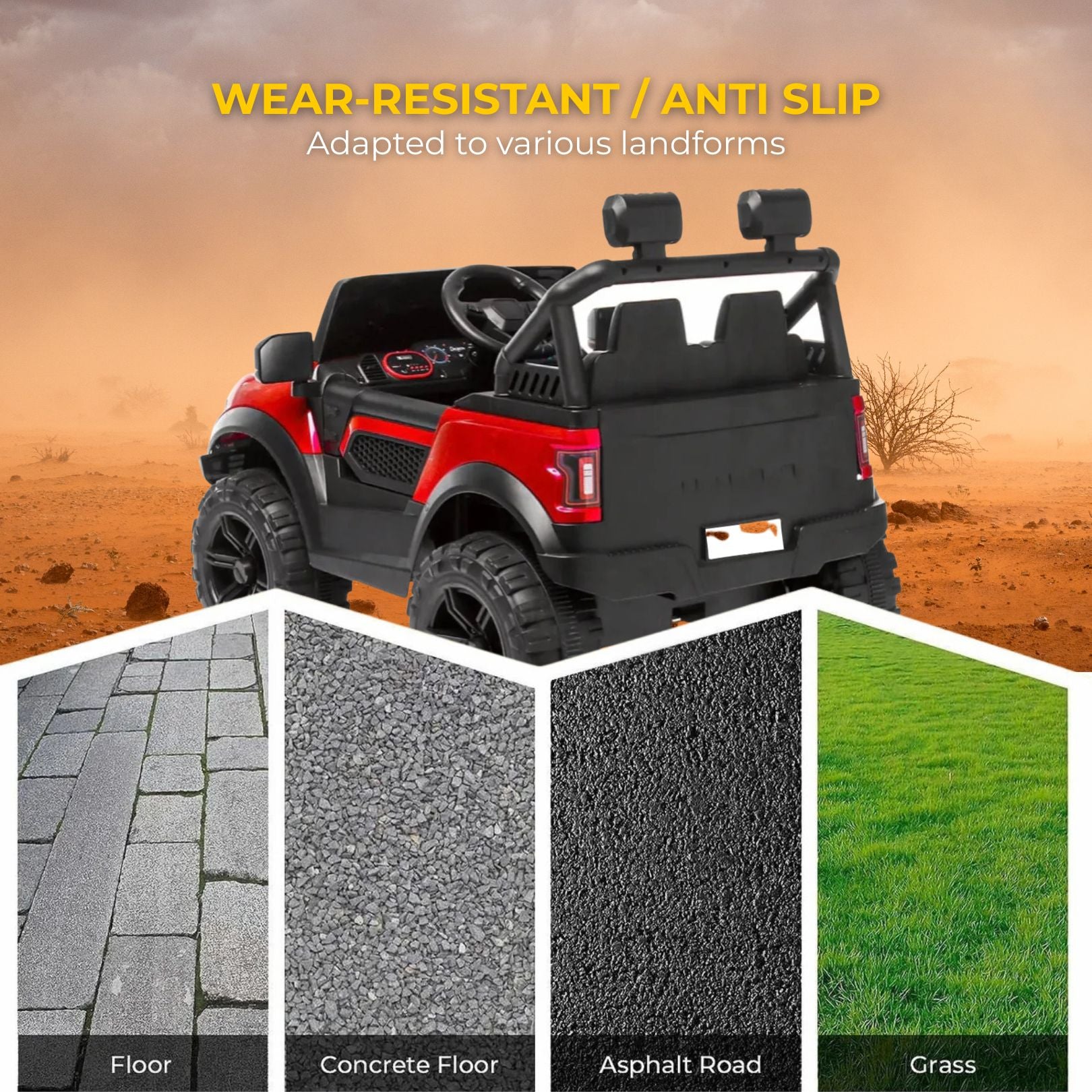 M107 Compact Swing Ride-On Car
