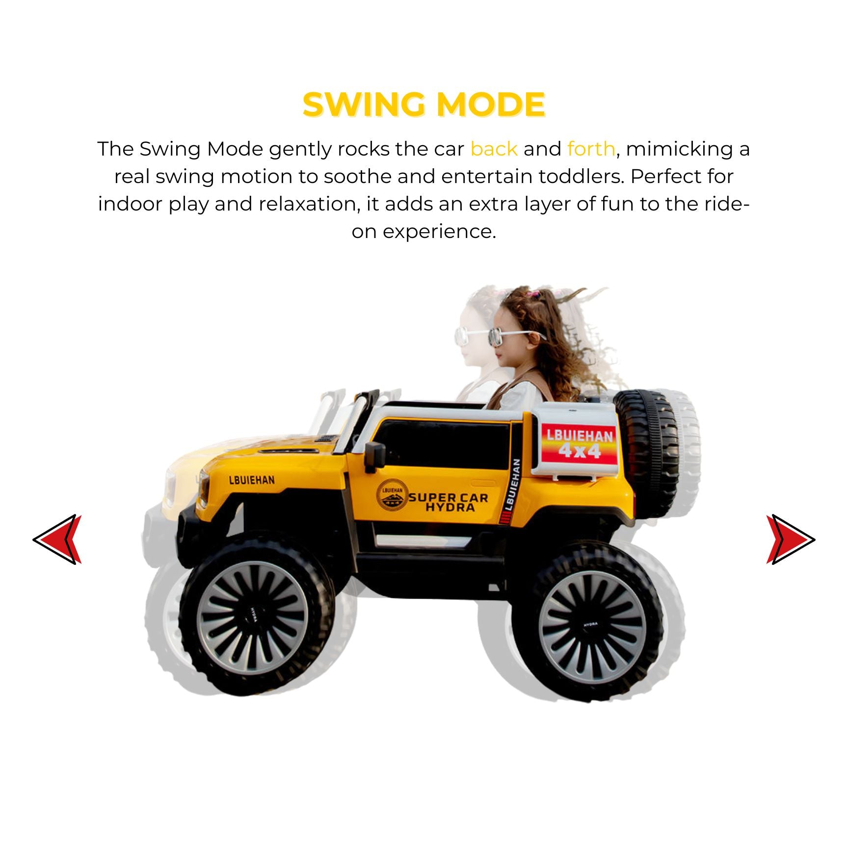 Premium 588P 4x4 Ride-On Jeep