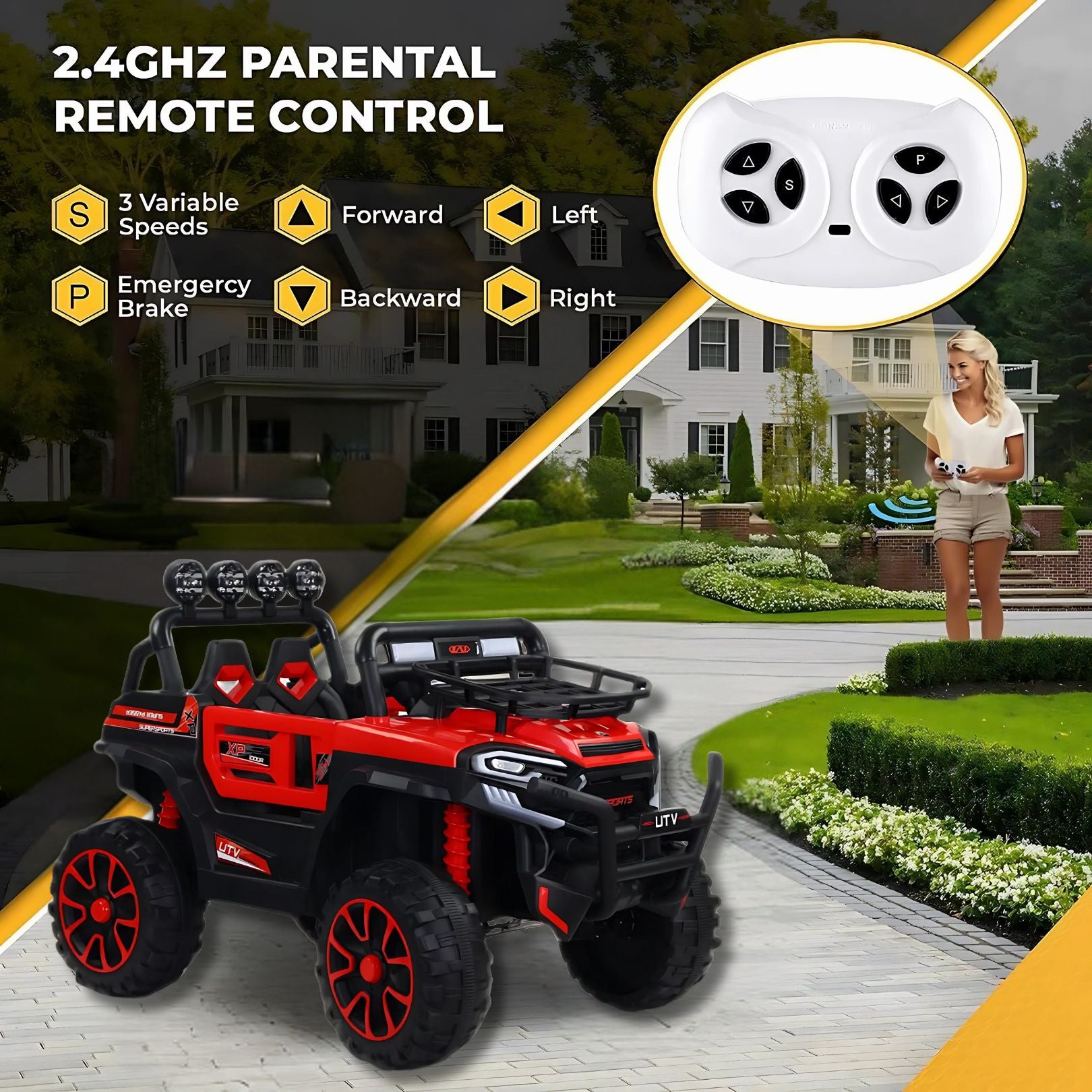 Model 6188 4x4 Ride-On Jeep