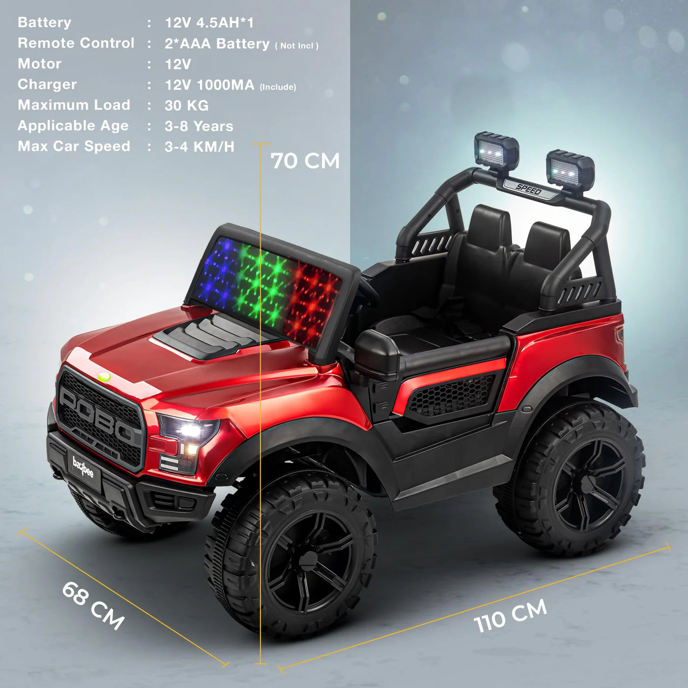 Pobo Premium Ride-On Jeep