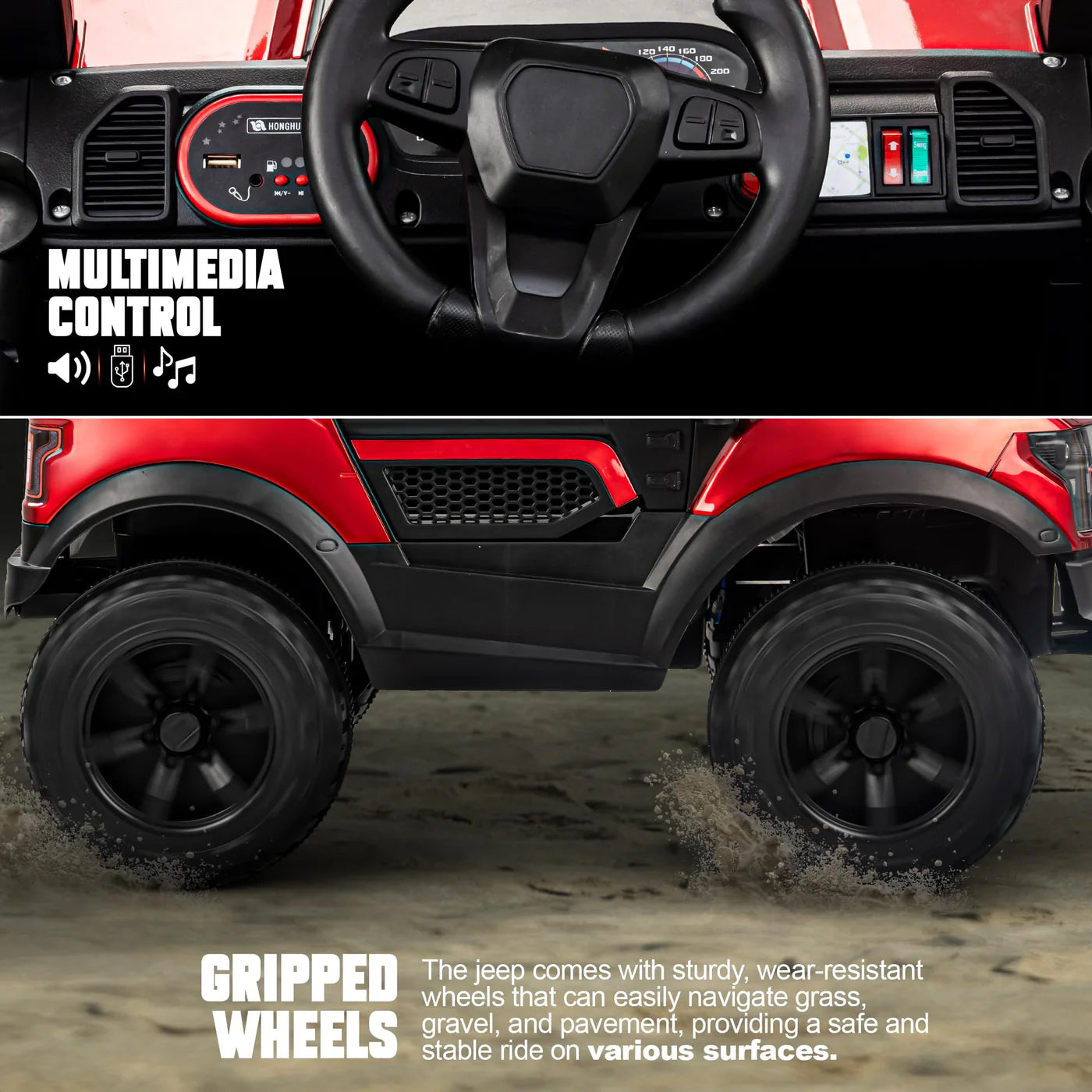 Pobo Premium Ride-On Jeep