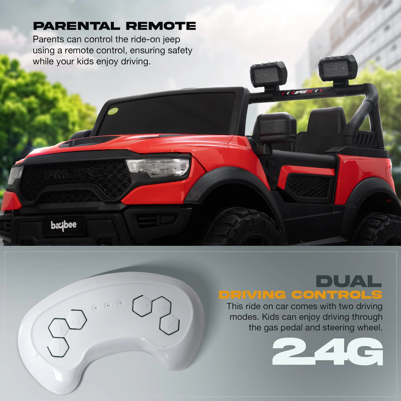Run Jeep Compact Ride On Jeep
