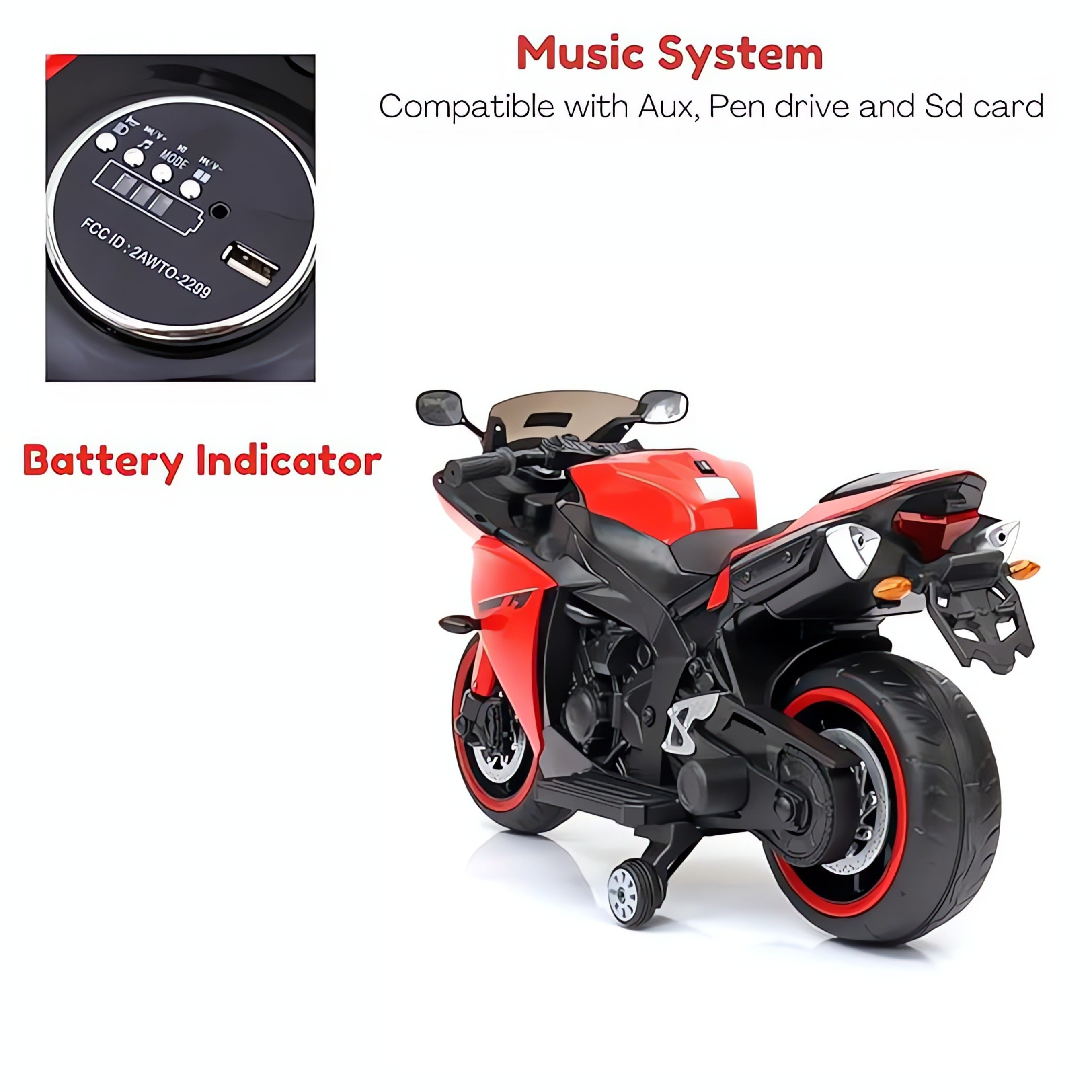 Yamaha R1 Heavy Battery Bike